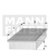 MANN-FILTER C 2860/3 Air Filter